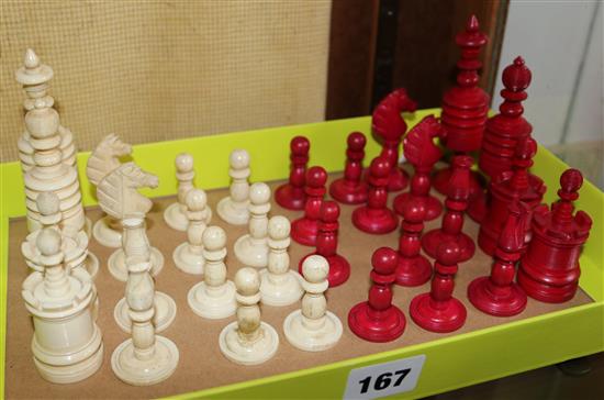 Anglo Indian bone chess set